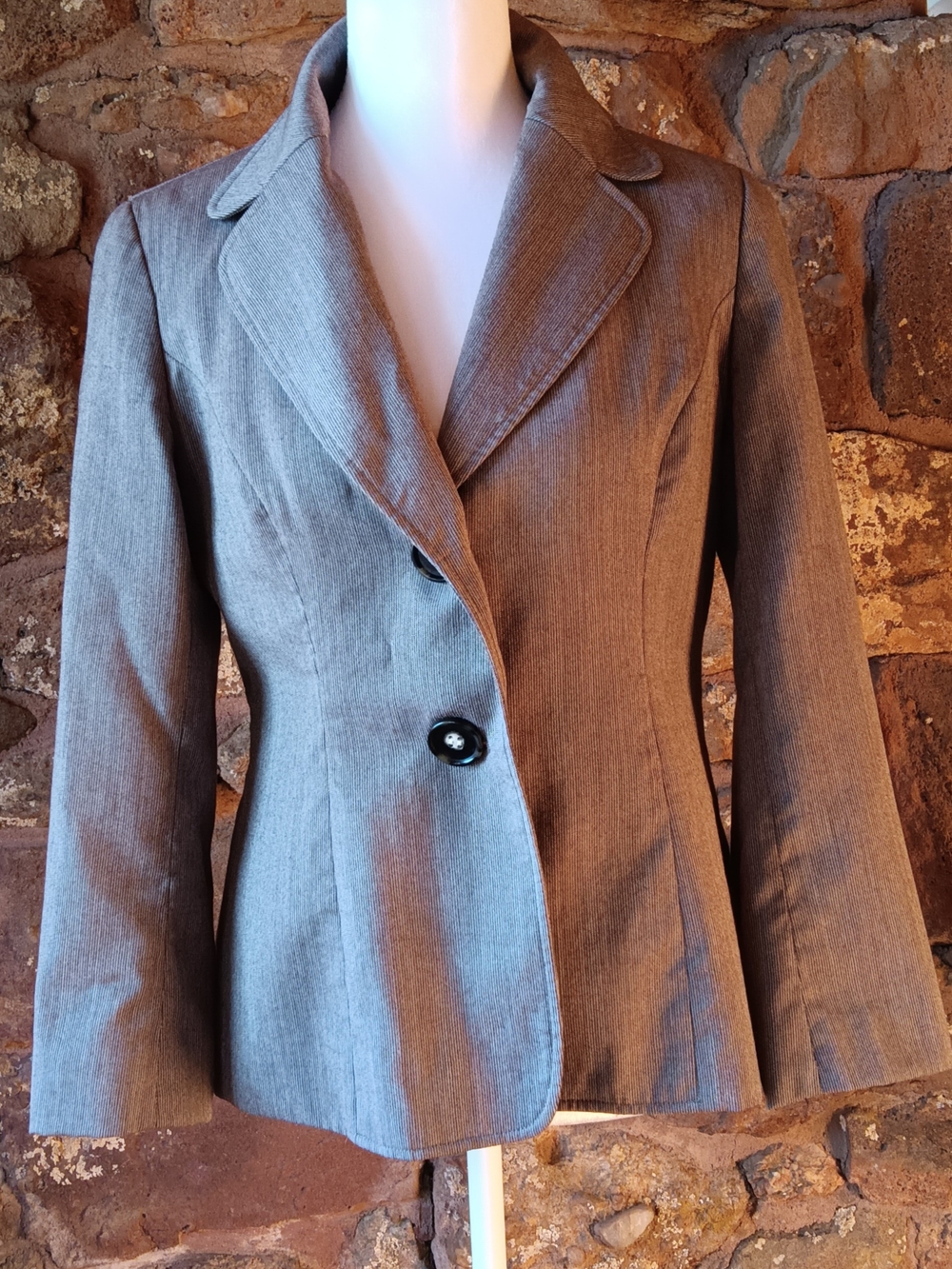 Talbot's Tailored Grey Women's Blazer Jacket